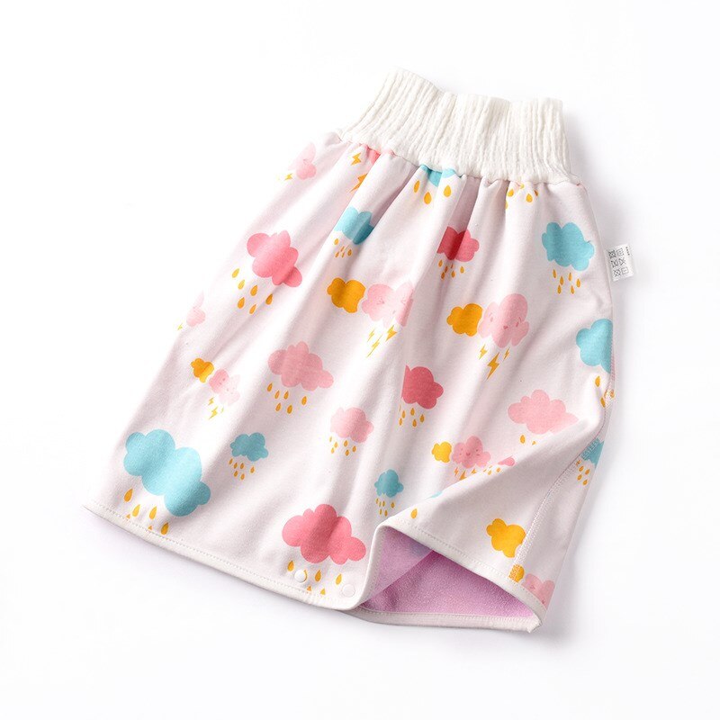 TPU Baby Diaper Skirt Infant Waterproof Toilet Training Pants Anti-Urine Bed Wetting Night Urine Artifact Children Cotton Diaper: A6 / S