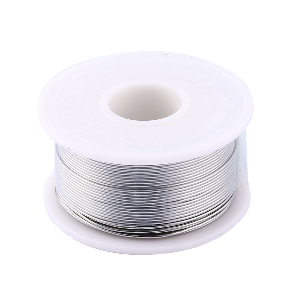 1.0/1.2mm 2% Flux Tin Lead Rosin Roll Core Silver Solder Wire Welding Soldering Repairing Tool Reel Melt Kit Electric Melting