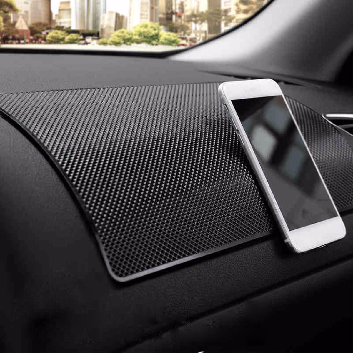 27x15CM Auto Armaturenbrett Klebrig Anti-Unterhose PVC matt Auto Nicht-Klebrige Gel Pad Für telefon Sonnenbrille Halfter Auto Styling Innen