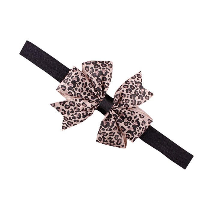 Baby Meisjes Hoofdband Luipaard Print Bow Head Wrap Bandage Kids Peuters Hoofddeksels Haar Baby Baby Prinses Haar Accessoires: A
