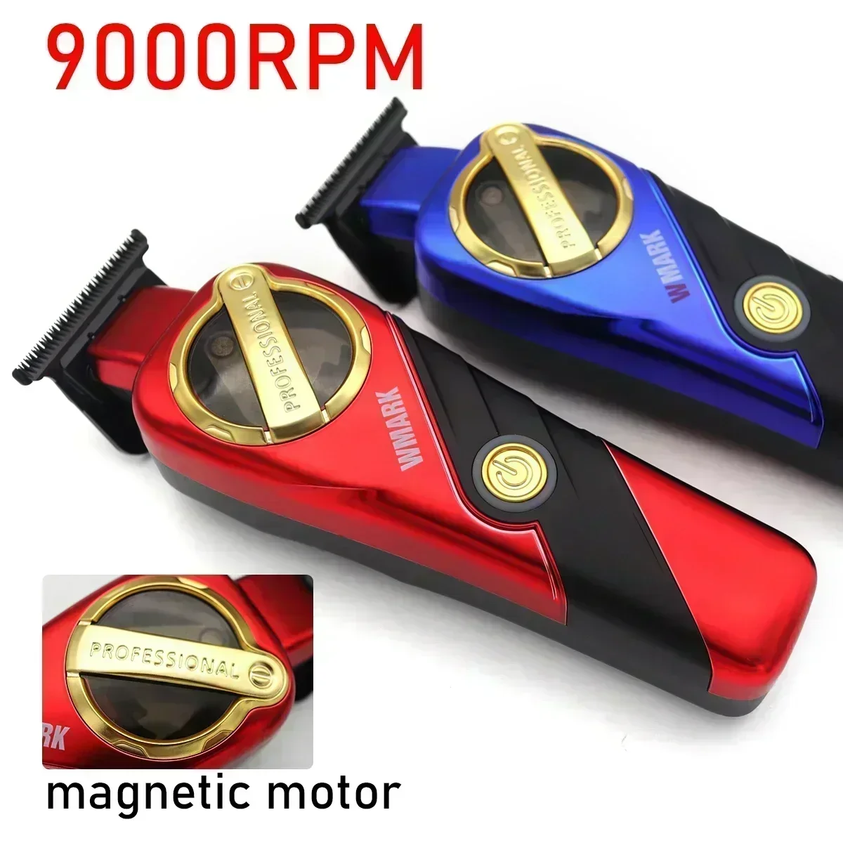 WMARK NG-9213 for Men Finishing Machine 9000 RPM Magnetic Motor Zero Gapped DLC T-Blade Hair Trimmer Hair Clipper