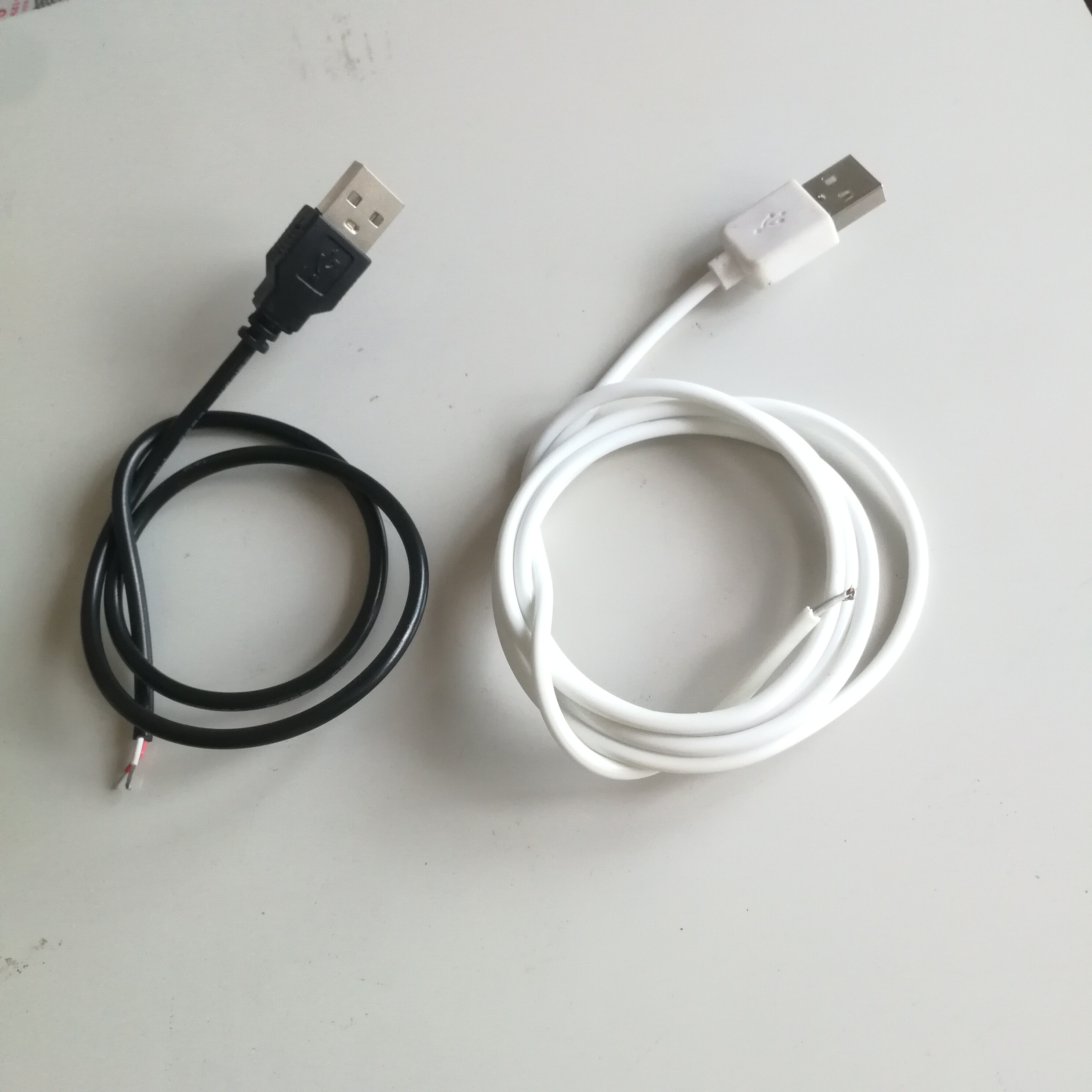 30CM 50CM 100CM USB LED Anschluss Kabel linie 2pin USB Buchse Power Verbinden Draht Anschlüsse für DC5V einfarbige LED Streifen Licht