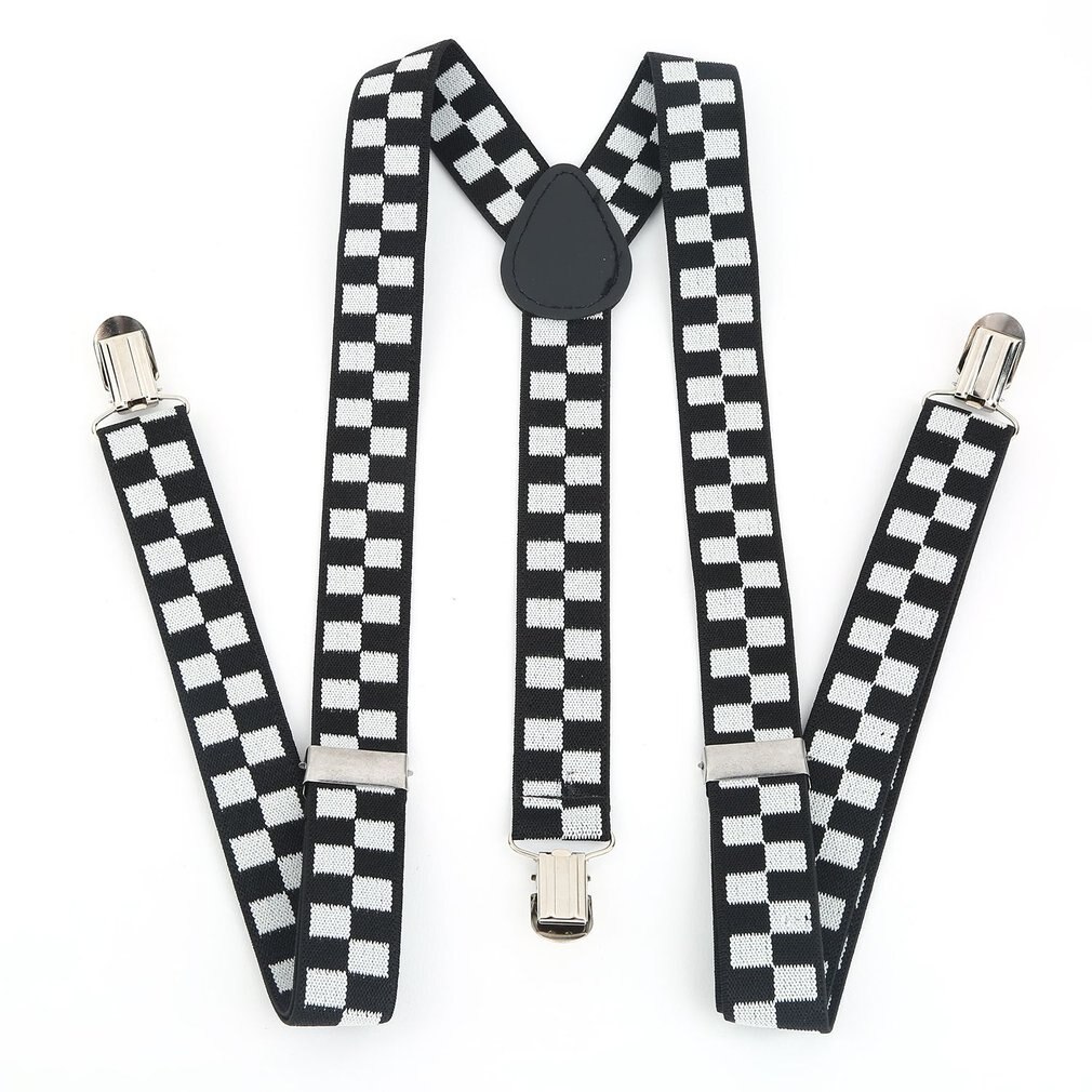 Tirantes elásticos ajustables para adultos Unisex, tirantes elásticos con Clip en forma de Y, 3 clips para pantalones