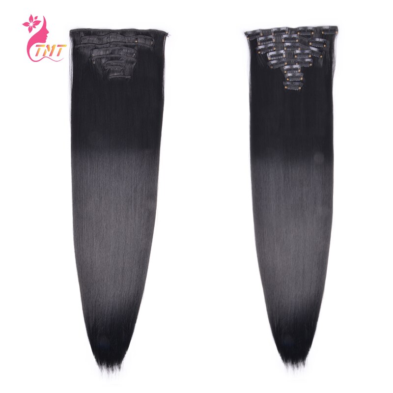 Clip in Hair Extensions Synthetic Long Straight Hairpieces Extensions For Adding Hair Volume Fluffy Clip In Hair for Women