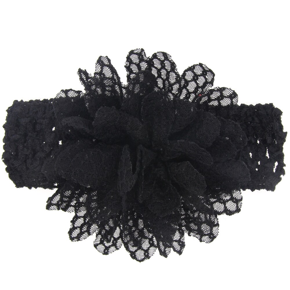 1 Piece MAYA STEPAN Children Girls Lace Flower Hair Head Band Accessories Baby Newborn Hair Rope Headband Headwear Headwrap: 9
