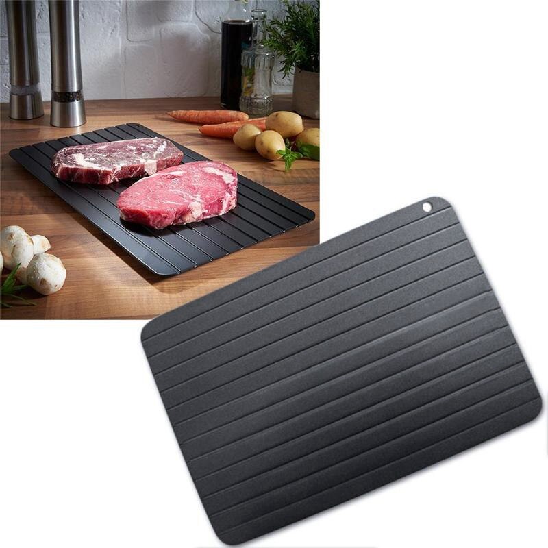 Quick Defrost Chopping Board Tray Aluminum Thaw Plate Food Mat Cutting Board