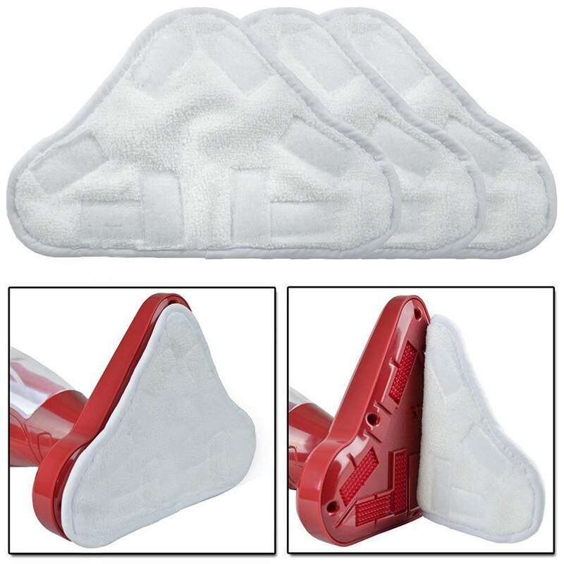 8 Pcs Of Replacement Steam Mop Microfiber Cloth Pad For H2O X5 Mop Triple-Cornered Mop