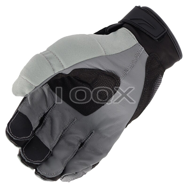Schwarz-rot Moto-Cross-Rallye-Handschuhe für GS 1200, Motorrad Radfahren Team Rennen, Lederhandschuhe