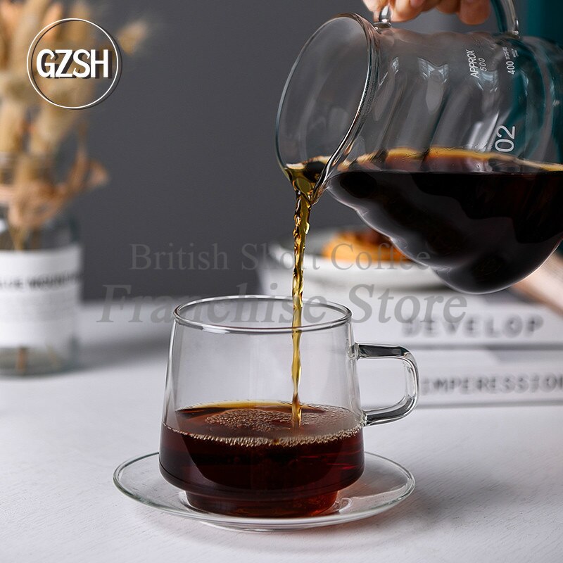 Juego de cafetera con filtro triangular V60, utensilio de punzonado manual para hacer té, caja de para el hogar, ideal para regalar a cafetería