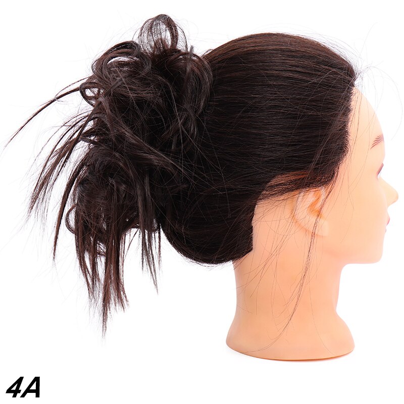 XUANGUANG-Chignon à Donut synthétique élastique | Chignon de coiffure Scrunchie décoiffé, chignon de coiffure de neuf couleurs pour choots: 4A