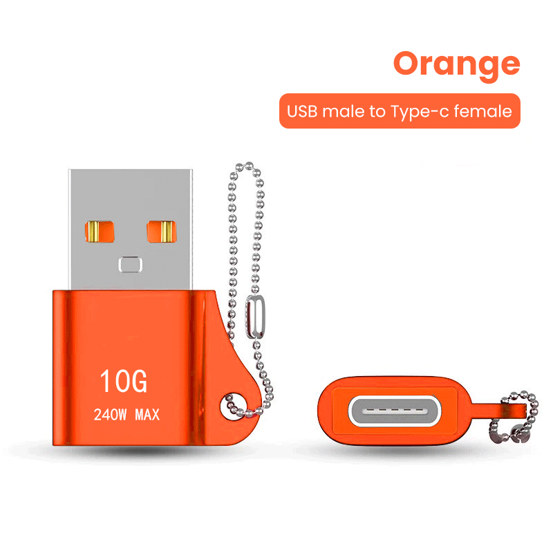 Elough 10Gbps USB 3.1 OTG USB A To Type C Adapter For PC Laptop Huawei Samsung Xiaomi USB Male to USB C Female Converter: green