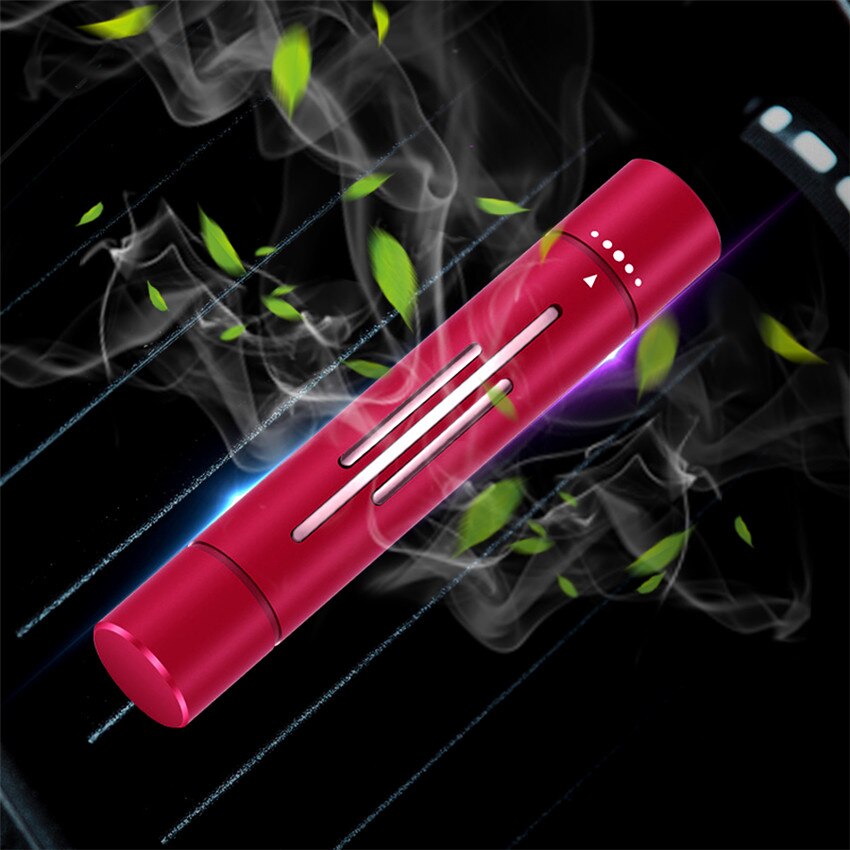 Zylinder Auto Diffusor Medaillon Auto Outlet Parfüm Vent Clip Auto Klimaanlage Düfte Diffusor Aroma Solide Parfüm männer: red color with bar