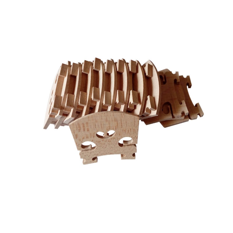 4pcs Violin Bridges Fiddle Maple Wood For 4/4-3/4 Size Instrument Accessories Violin Strings Bridge Part Tools