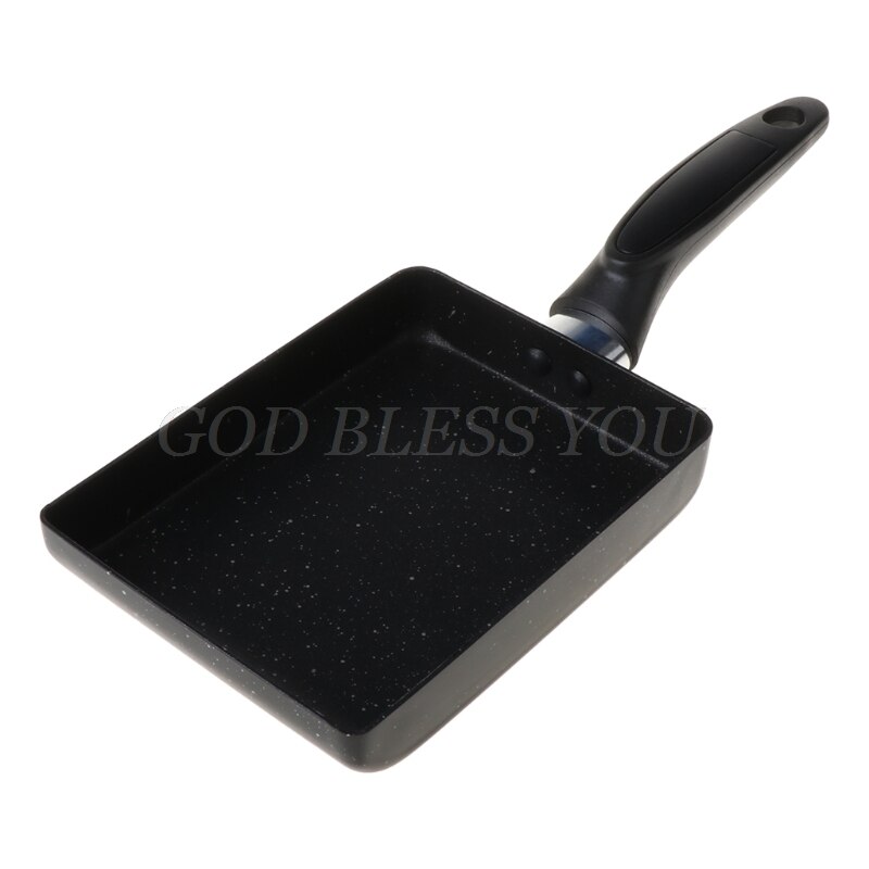 Retangular Omelette Pan Tamagoyaki Egg Pan, Nonstick Maifan Stone, Anti-Scalding Handle for Glass ,Electic Gas Stove