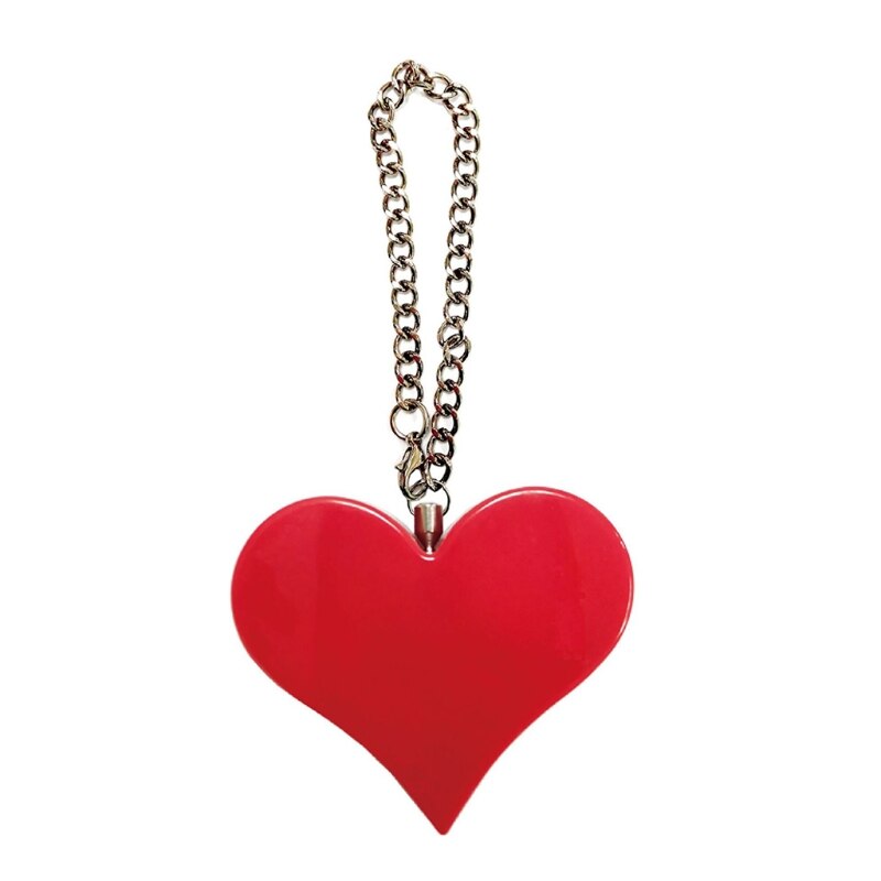 130DB Personal Alarm Attack Alarm Heart Shape Personal Security Alarm Keychain Emergency Self D efense Siren: R