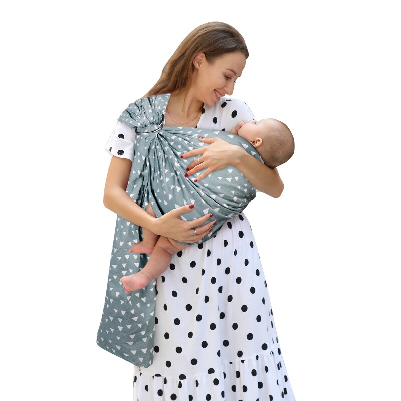 Infant Baby Back Scarf Carrier Kid Fashionable Baby Sling Wrap Cotton Soft Breathable Newborn Back Scarf Portable Baby Sling