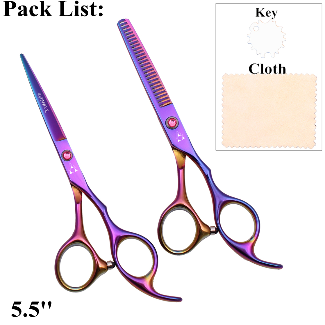 Tijeras para el cabello 5,5 6,0, tijeras profesionales de peluquería, juego de tijeras de peluquero para adelgazar, tijeras para cortar cabello 440C Japón acero 888 #: Oro