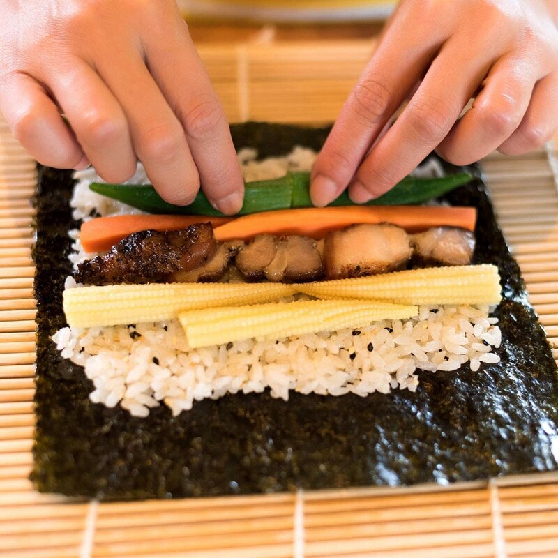 Sushi-herstellung Bausatz,2 Sushi rollen Matten, 5... – Grandado