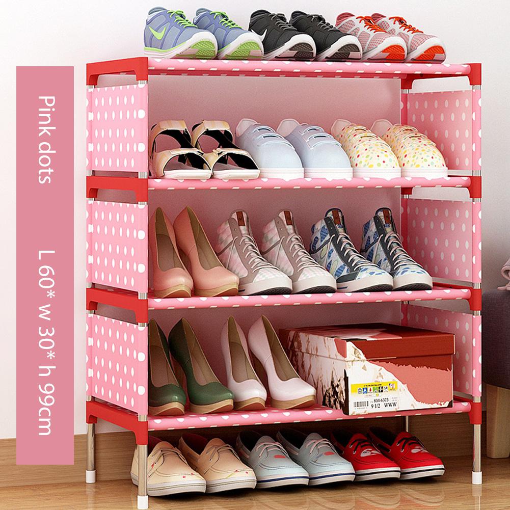Relaxdays Schoenenrek, 15 paar schoenen, 7 niveaus, open, voor lage