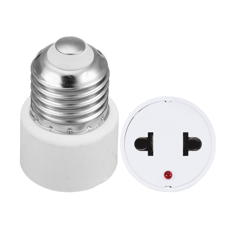 E27 Basis Lampe Halfter Birne Adapter Konverter, bis UNS Stecker 2 See Flache Buchse für Hause Fluoreszierende LED Lampen Umwandlung AC220V