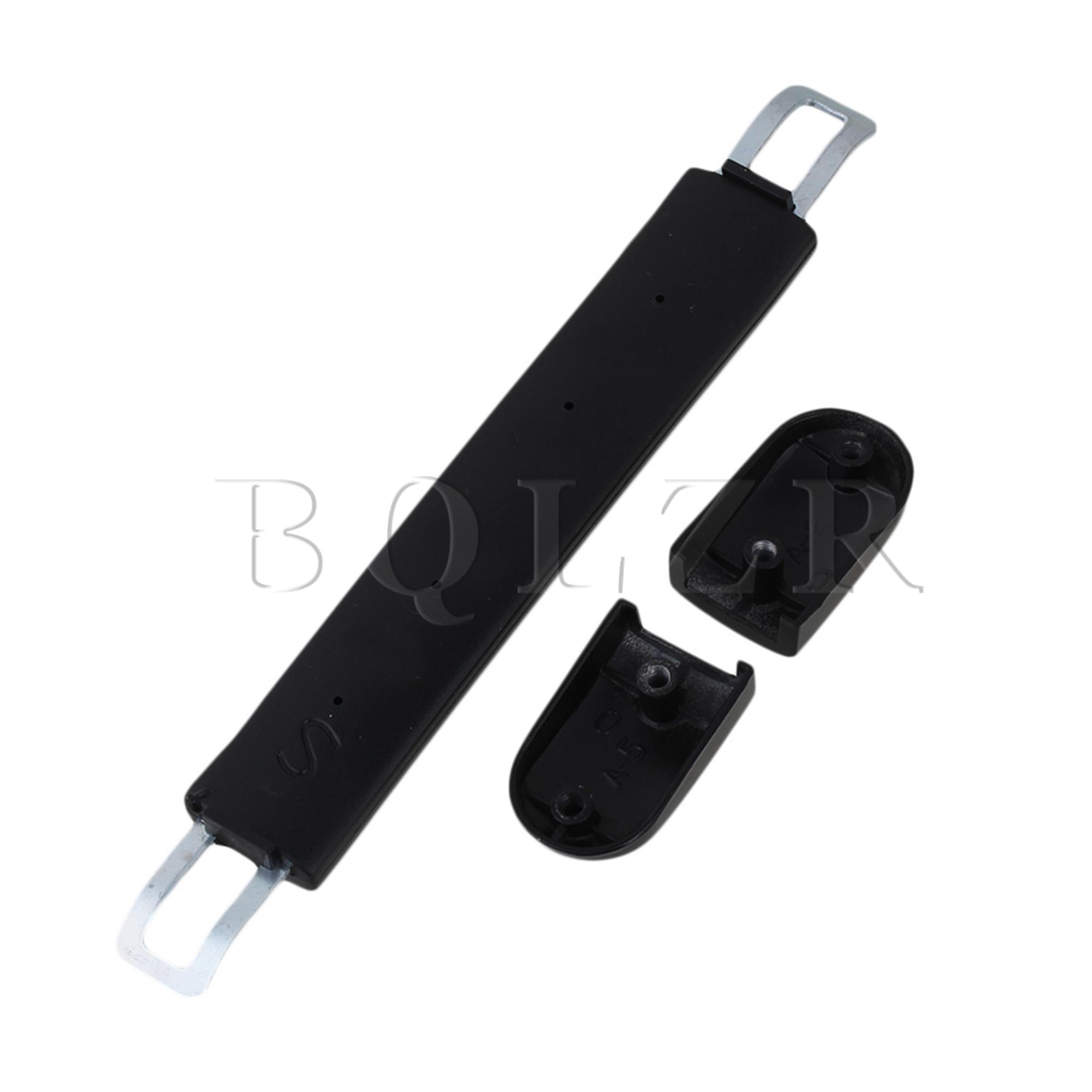5.12 " sort etui håndtag fladt bære kuffert greb kuffert bagage håndtag bqlzr
