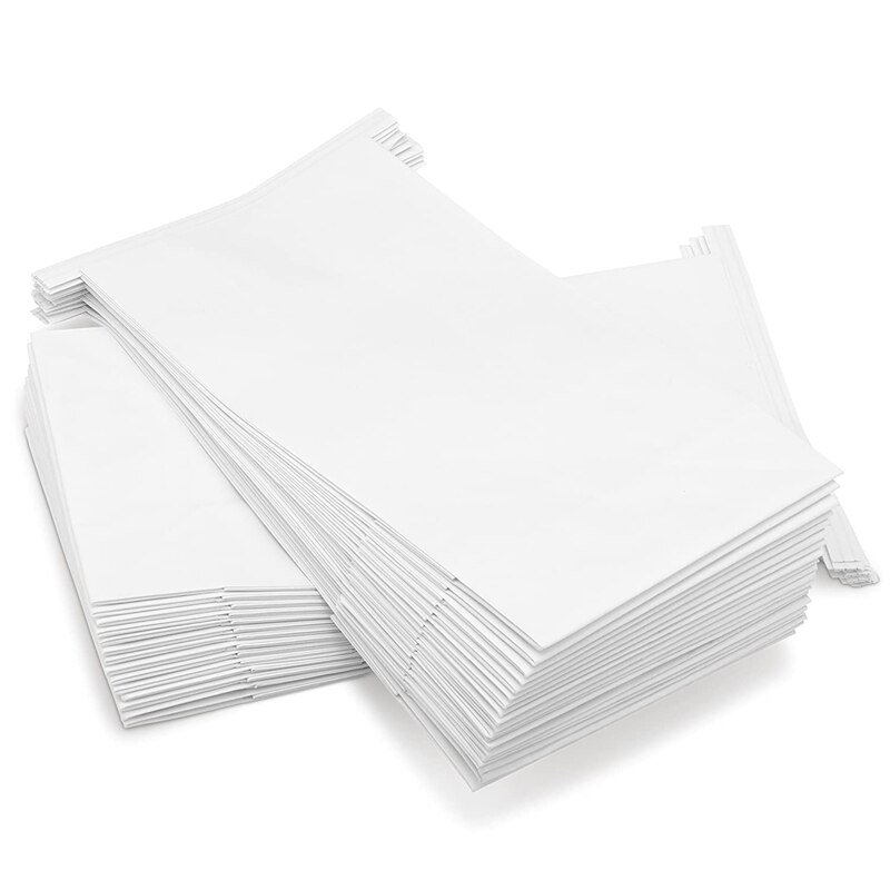 Bolsas para vómitos, bolsas de papel desechables de viaje, de la mañana para mareos y mugre, bolsa de vómito, color blanco, , 50 Uds.