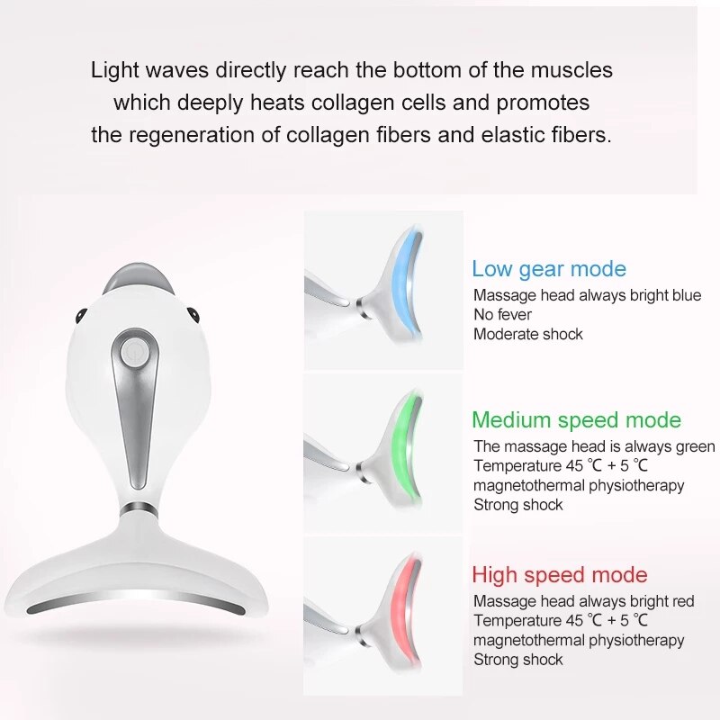 Schoonheid Instrument Massager Photon Therapie Nek Rimpel Reductie Machine Dubbele Kin Skin Aanscherping Care Massager