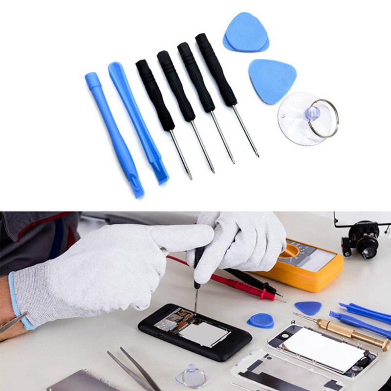 9pcs/lot Tools Mobile Cell Phone Opening Pry Repair Tool Kit Screwdrivers Disassembly For Iphone7 7plus