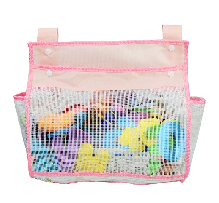 Opknoping Bad Toy Organizer, Extra Grote Opening Badkamer Speelgoed Houder, Grote Capaciteit Bottom Rits Bad Speelgoed Opbergtas