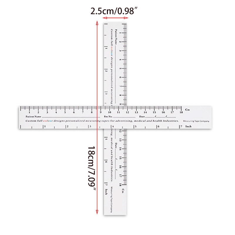 Paper Tape Measure Disposable Wound Measuring Ruler Educare Measuring Tape Wound Measurement Tool Me dical Measurement: Default Title