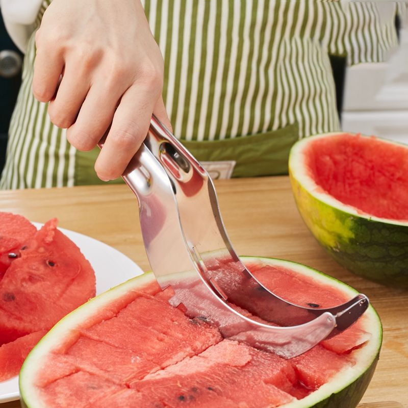 Rvs Watermeloen Slicer Cutter Mes Corer Shredders & Snijmachines Fruit Groente Gereedschap Keuken Gadgets Accessoires