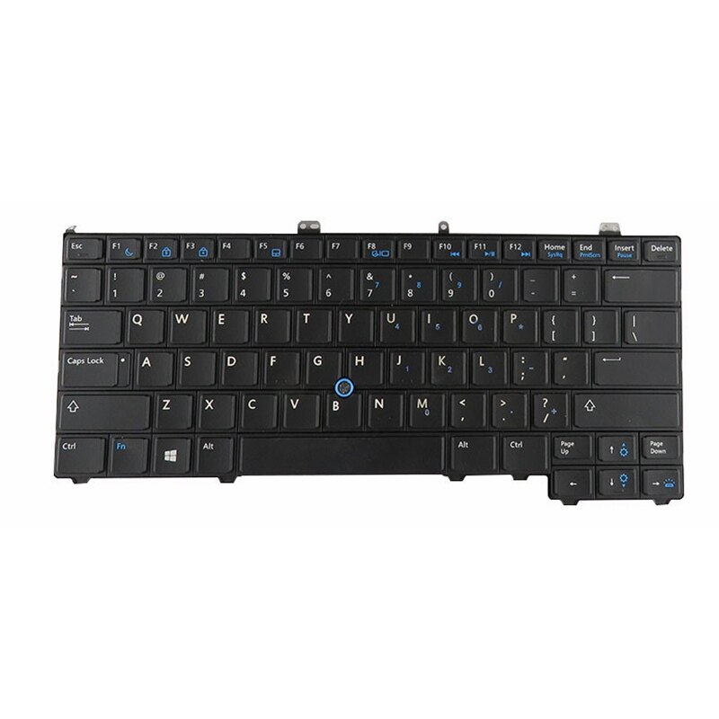 ! Teclado de ordenador portátil de color negro de ee.uu. para DELL Latitude E7440, E7420, E7240, E7420D, retroiluminación en inglés