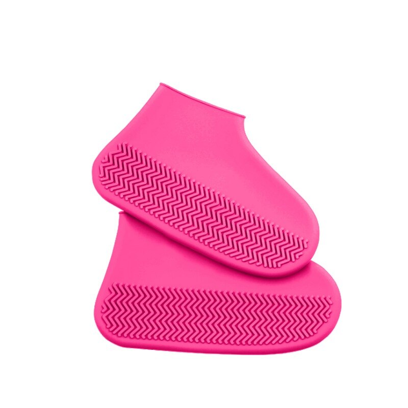 1 paar Wiederverwendbare Wasserdicht Nicht-Unterhose Silikon Regen Schuh Abdeckungen Elastizität Galoschen Stiefel Überschuhe Für draussen Camping Reisen: verrotten / M