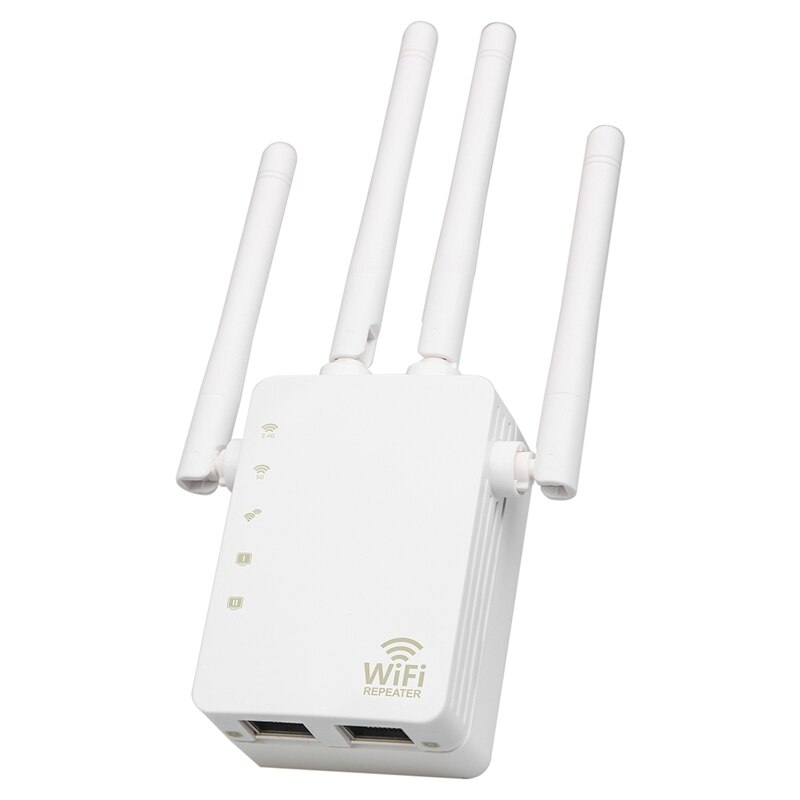 1200Mbps Wireless WiFi Signal Extender, 5.8G Dual-Band Home High-Power AP WiFi Router, Signal Repeater Enhancer