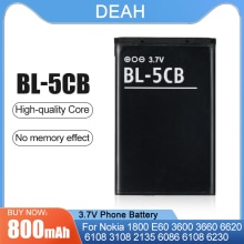 BL-5CB Bl 5CB BL5CB Telefoon Batterij Voor Nokia 1000 1010 1100 1108 1800 E60 3600 3660 6620 6108 3108 2135 6086 6108 6230 6820 7610