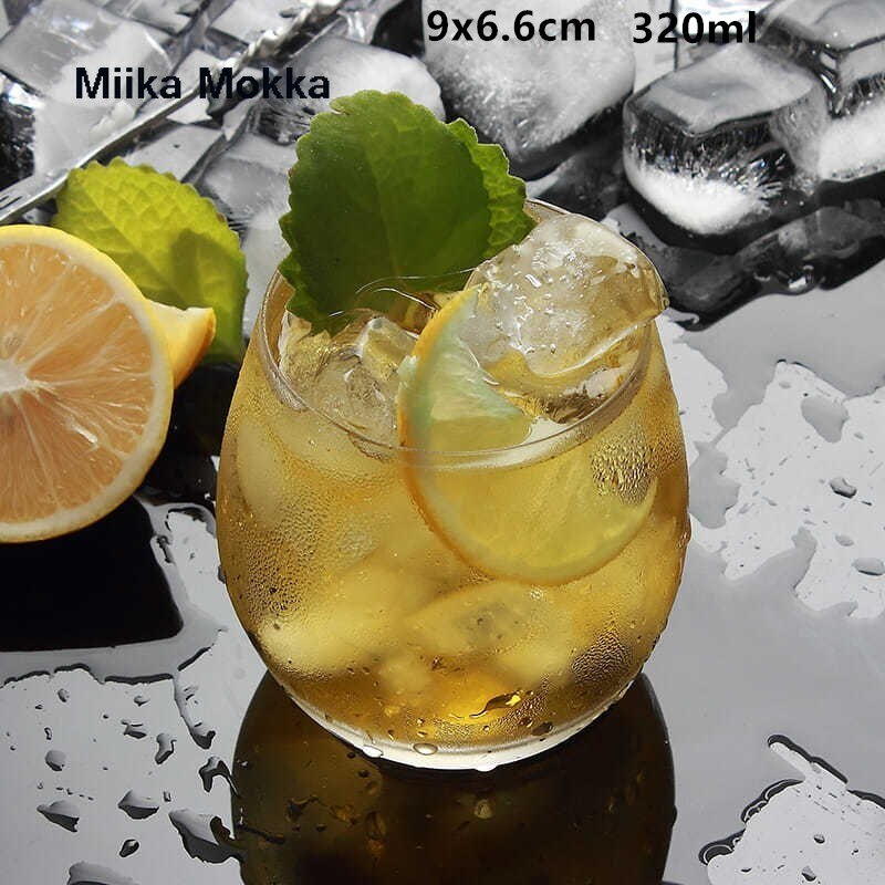 Water Cup European Style Glass Cup Juice Tea Wine Glass Coffee Mug Drinking Cup Whiskey Glass Drinkware: C  short 320ml