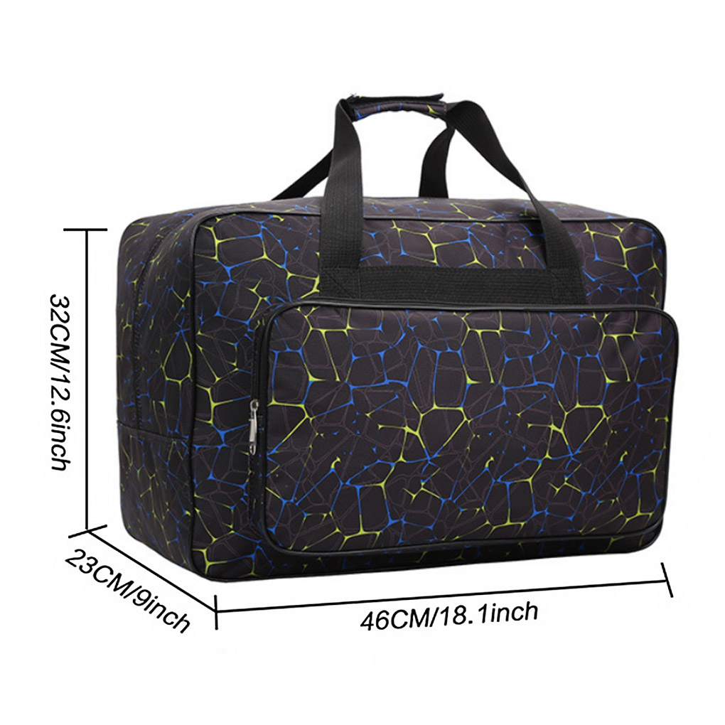 Large Capacity Sewing Machine Storage Handbag Women Sports Fitness Carry Bag Portable Travel Storage Handbag: L BLACK