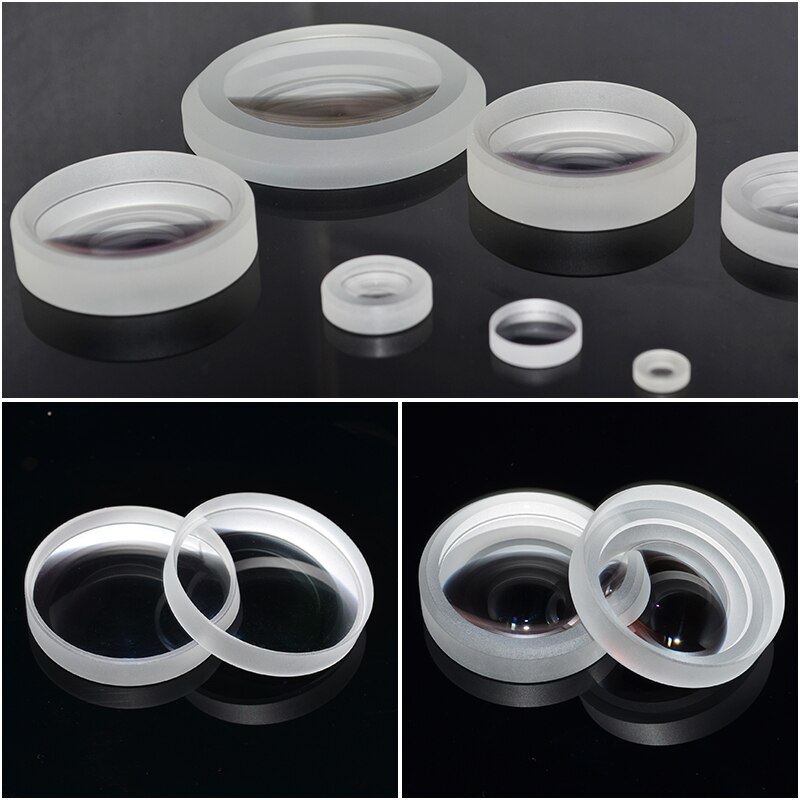 Verre optique K9, Double Concave 40 43 42mm 52mm, distance focale bi-concave-40 -123mm, lentille miniature pour oculaire, expérience physique
