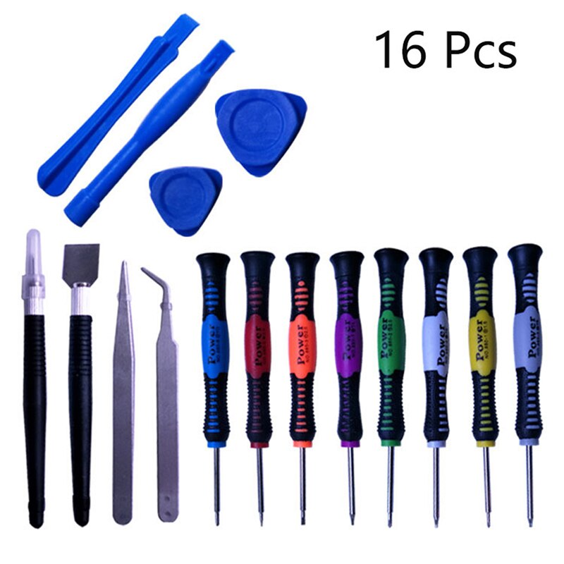 1 Set 16 In 1 Mobile Phone Repair Tools Kit Spudger Pry Opening Tool LCD Repair Tools For Mobile Phone Repair Tools