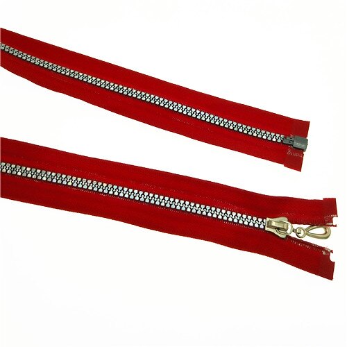 U PICK 8 pièces résine brillante multicolore Double extrémités fermetures à glissière fermeture éclair en résine Meete extrémité ouverte 60 cm pour bricolage sac à dos canapé Garm: 2