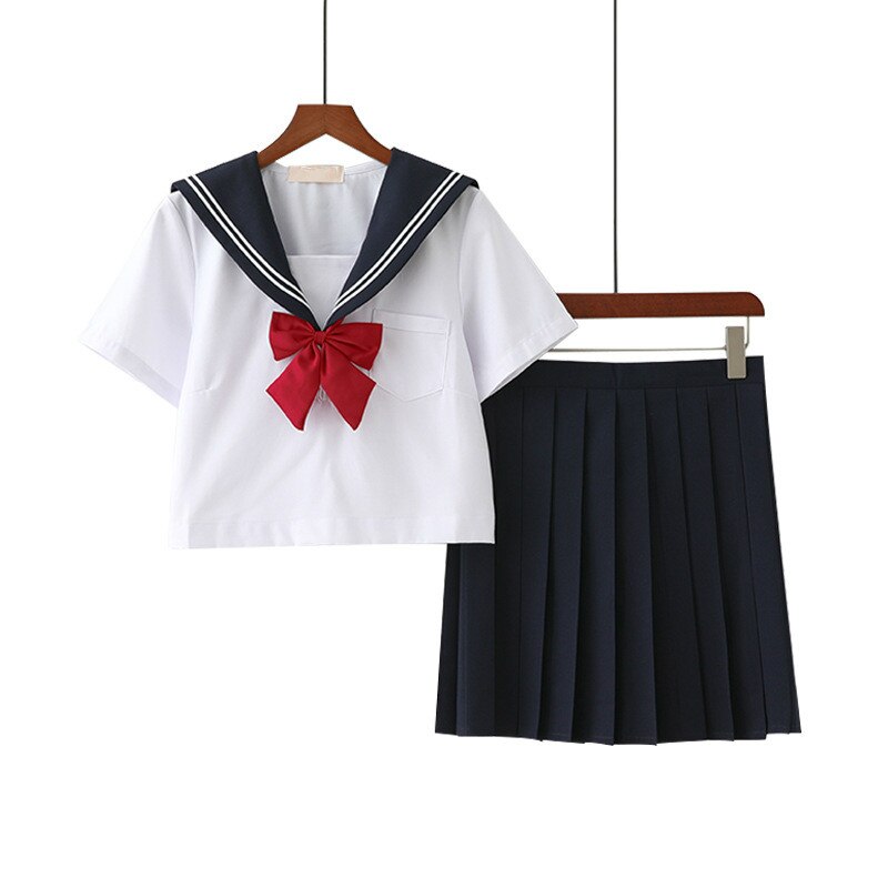 School Girl JK Uniform Women Chorus Performance Short Long Sleeve Japanese Sailor Uniforms Cute