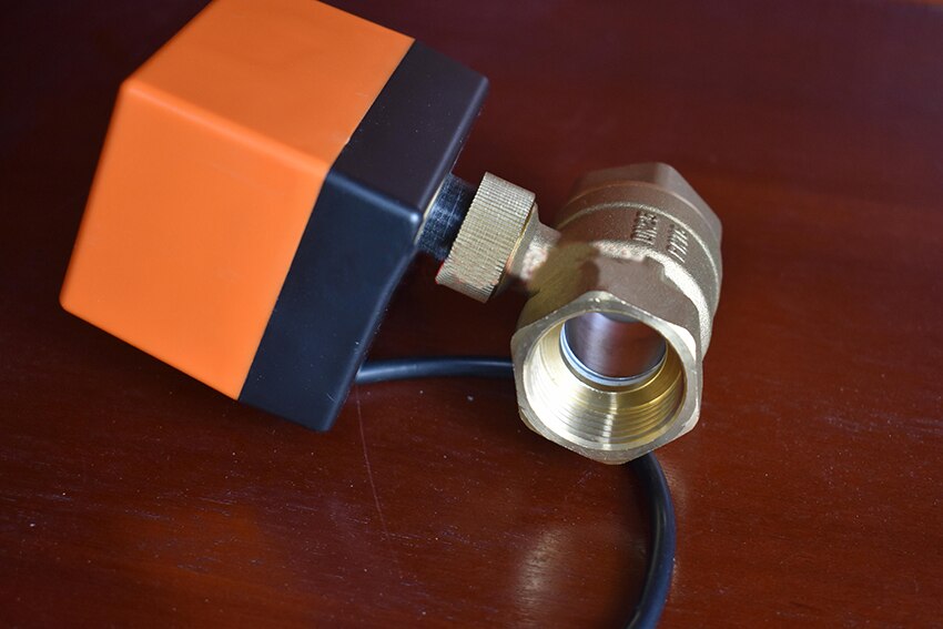 DN15/DN20/DN25 Electric Motorized Brass Ball Valve DN20 AC 220V 2 Way 3-Wire with Actuator