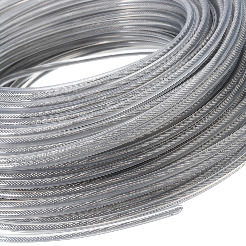 LUSQI 5M/10M/15M Stahldraht Nylon Rasentrimmer Linie Freischneider Trimmer Seil Rasenmäher Kabel Lange Runde Rolle Gras Ersatz