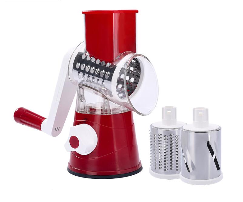Rund mandolin skiver håndkraft veggie chopper til salat kartoffel ost løgskærer mad chopper køkken gadget spare mere tid: -en