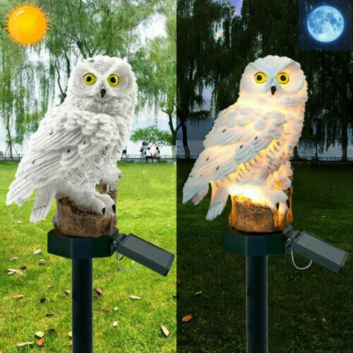 Limiet 100 Novelty Solar Tuinverlichting Uil Ornament Dier Vogel Outdoor LED Outdoor Zonne-energie Yard Lampen Verlichting Decoratie