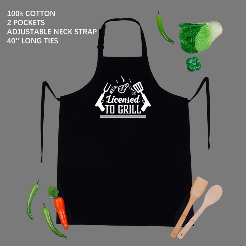 Beste Vati Immer Schürze Lustige für Vater der Schild Erwachsene Lätzchen Hause Kochen Backen Kaffee Einkaufen Reinigung Schürzen Küche zubehör