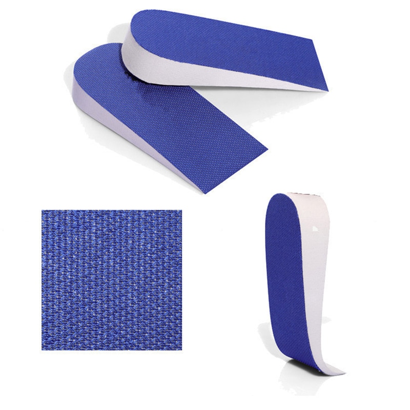 1 paire unisexe 2.5cm hauteur augmenter semelles semelles de chaussures demi semelle intérieure augmenter talon insérer chaussures de sport coussin aléatoire
