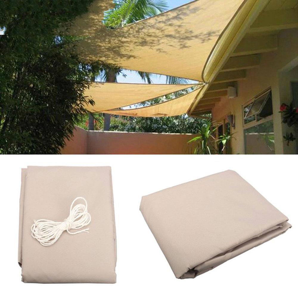 Tela de poliéster para acampar, toldo de vela para sombra, cenador, duradero, práctico, impermeable, a prueba de humedad, portátil para viajes