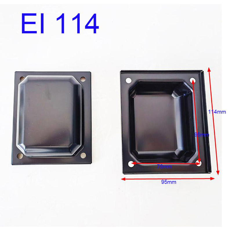 2 Stuks Transformer Cover EI76/86/96/105/114 End Bells Screening Kan Afdichting Lijkwaden Metalen Beschermende Shield luidspreker Accessoires: Goud