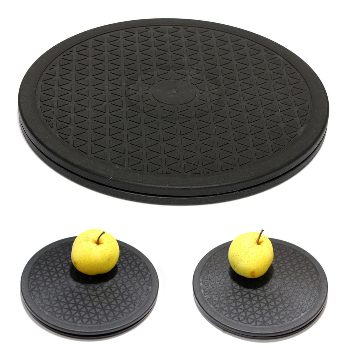 Platine rotative à double anneau | Polyvalente 360, 10 ", paresseux Susan cuisine domestique, aliments gâteaux capacité 220 lb roulements à billes